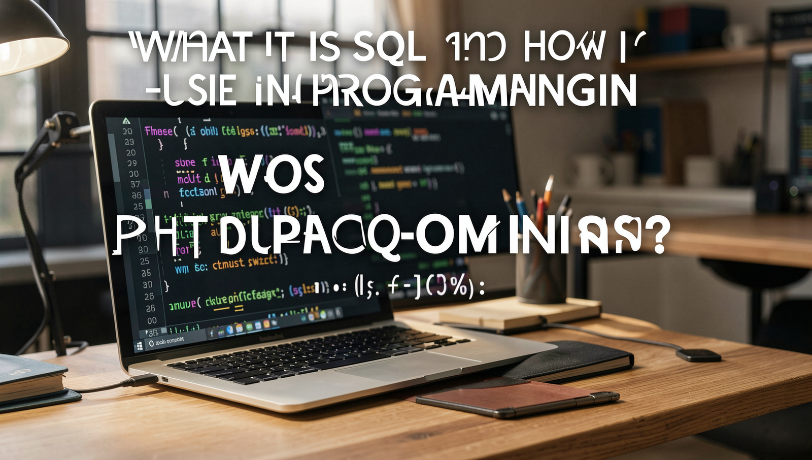 Professional editorial photo depicting SQL programming in a realistic environment.